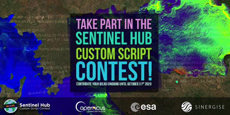 Take part in the third round of the Sentinel Hub Custom Script Contest! Take part in the third round of the Sentinel Hub Custom Script Contest!