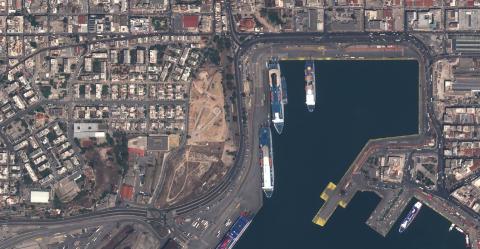 The image of Piraeus, Greece acquired with TripleSat-1 on 1 February 2023.